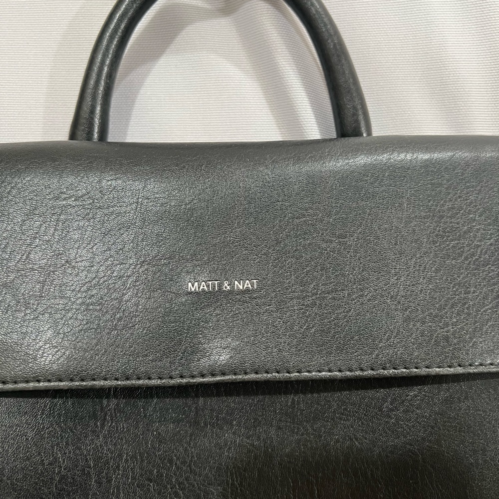 MATT & NATT Black vegan leather Laptop/Office unisex Bag